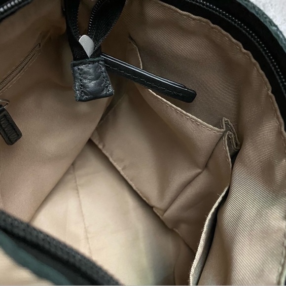 Black & Silver Leather Liberty Backpack Purse - Picture 9 of 15